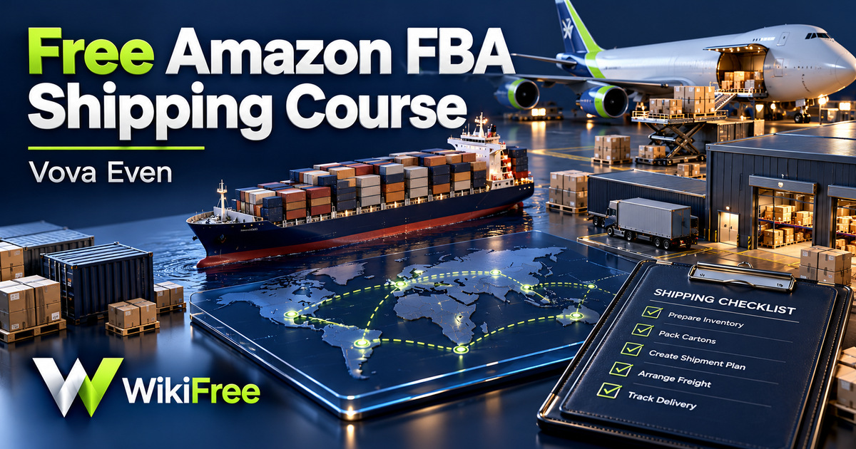 Free Amazon FBA Shipping Course: Freight, Packing and Warehouses — Vova Even. WikiFree selection.