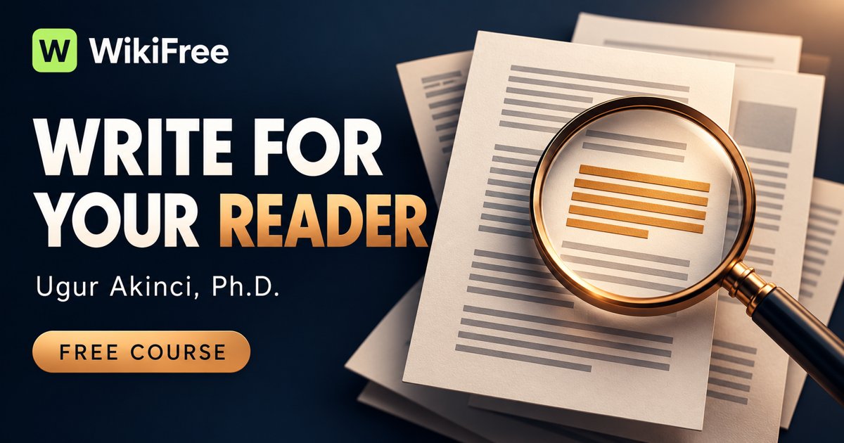Free Audience Analysis Course for Business and Technical Writing — Ugur Akinci, Ph.D.. WikiFree selection on Udemy.