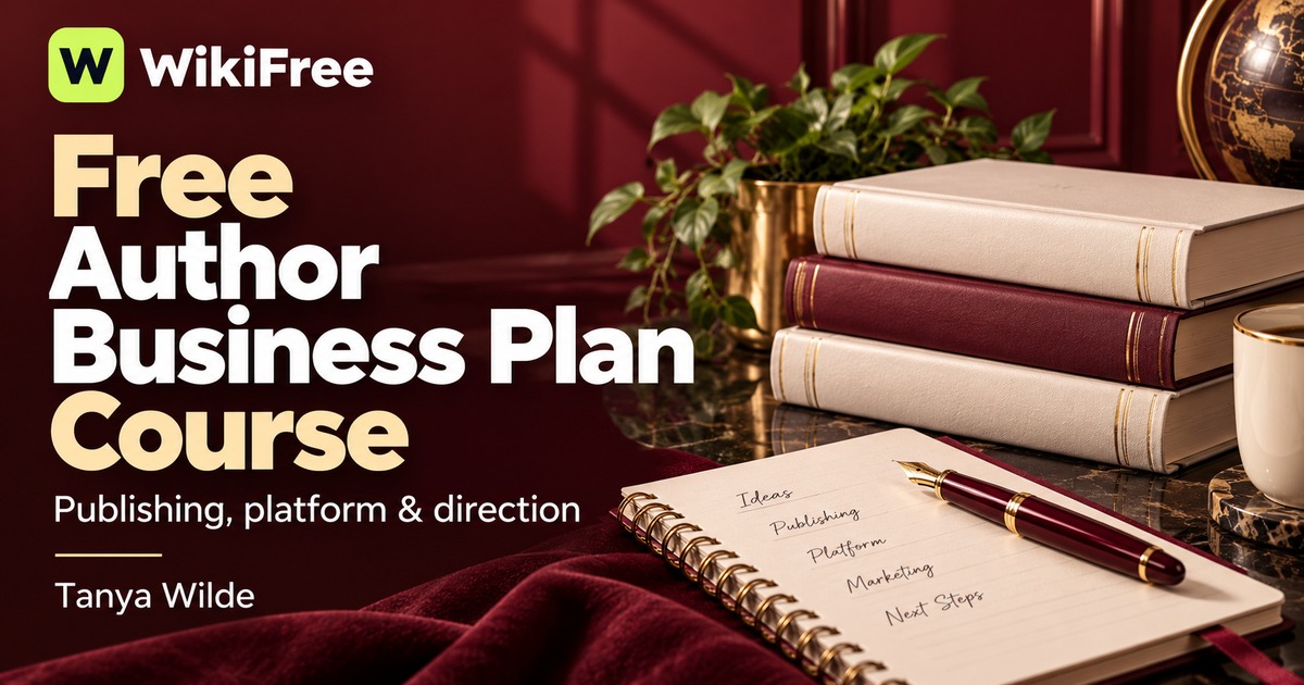 Free Author Business Plan Course: Publishing, Platform and Career Direction — Tanya Wilde. WikiFree selection.