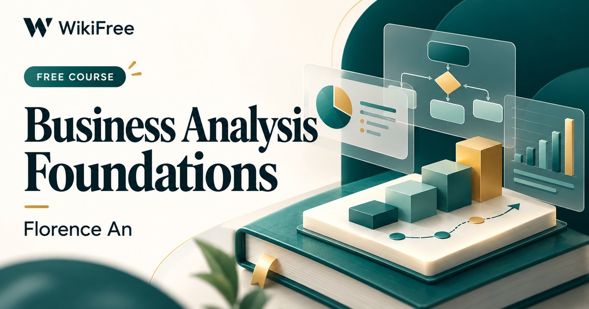 Free Business Analysis Course: Core Concepts and the System Development Lifecycle — Florence An. WikiFree selection.