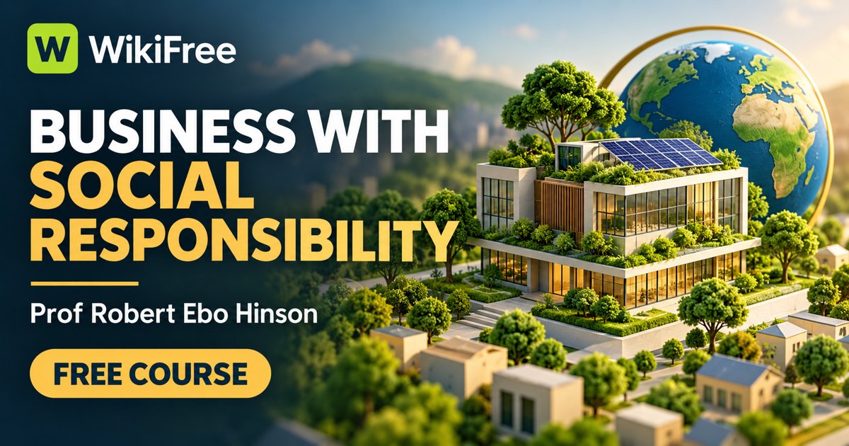Free Corporate Social Responsibility Course: Business and Community — Prof Robert Ebo Hinson. WikiFree selection on Udemy.