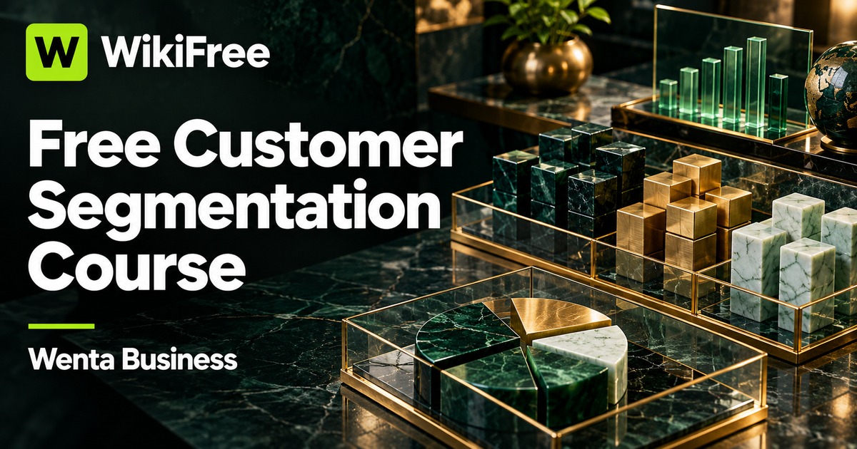 Free Customer Segmentation Course: Understand Buyers and Choose Marketing Channels — Wenta Business. WikiFree selection.