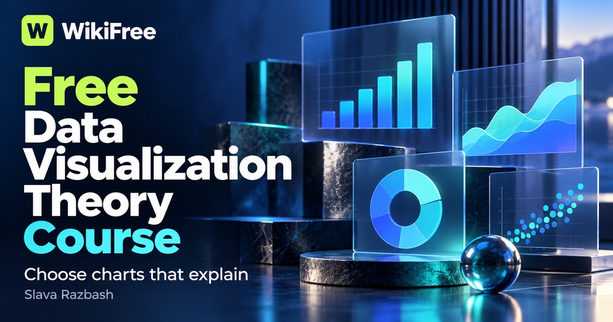 Free Data Visualization Theory Course: Choose Charts That Explain — Slava Razbash. WikiFree selection.