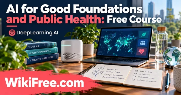 AI for Good Foundations and Public Health: Free Course — original WikiFree course artwork for DeepLearning.AI.
