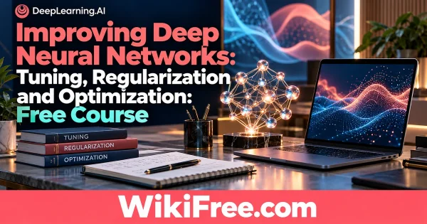 Improving Deep Neural Networks: Tuning, Regularization and Optimization: Free Course — original WikiFree course artwork for DeepLearning.AI.