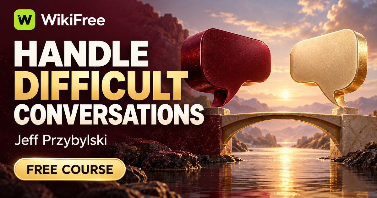 Free Difficult Conversations Course: Listen, Clarify and Discuss Disagreements — Jeff Przybylski. WikiFree selection on Udemy.