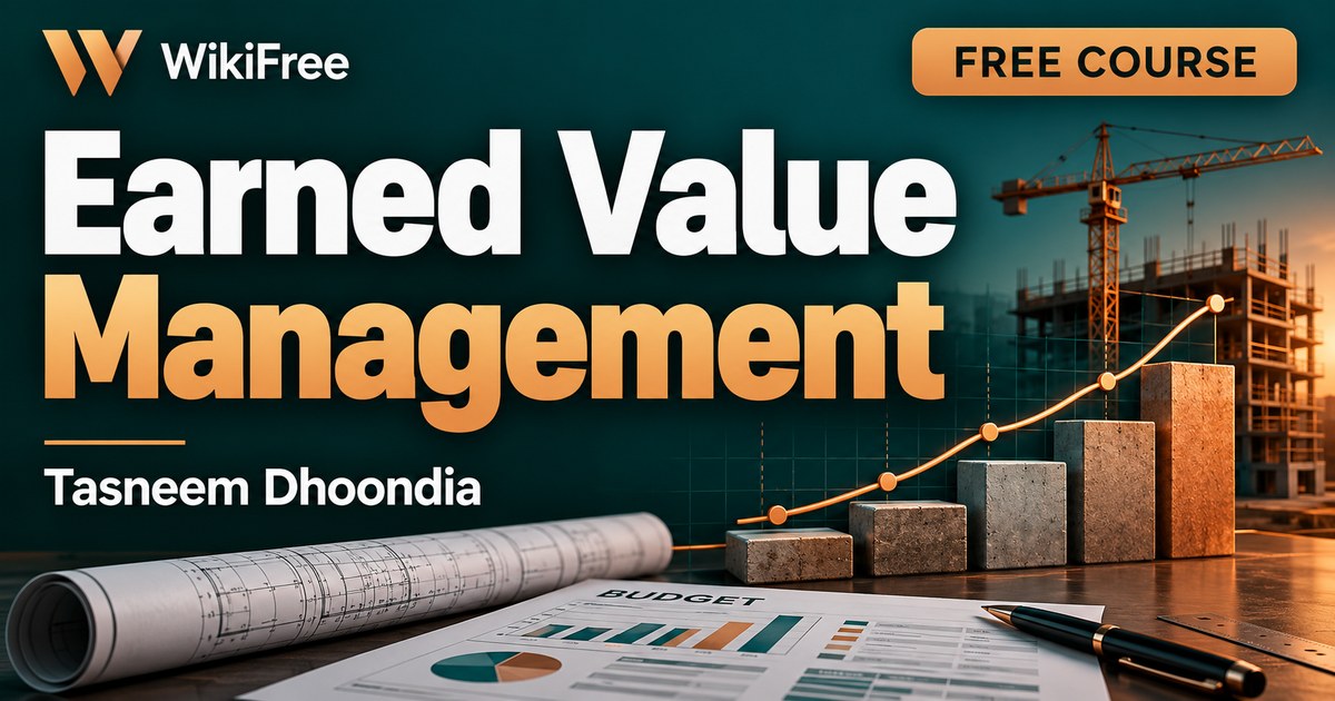 Free Earned Value Management Course: Cost, Schedule and Forecast Examples — Tasneem Dhoondia. WikiFree selection.
