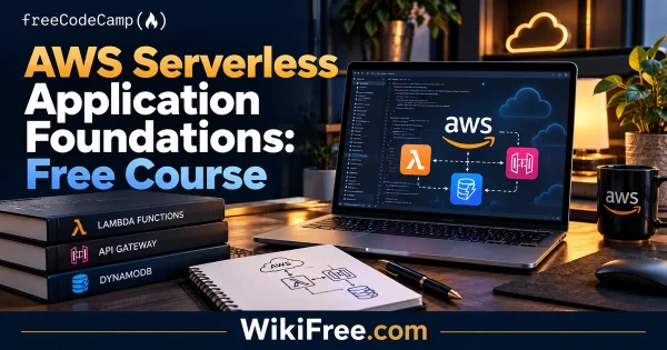AWS Serverless Application Foundations: Free Course — original WikiFree course artwork for freeCodeCamp.