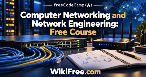 Computer Networking and Network Engineering: Free Course — original WikiFree course artwork for freeCodeCamp.