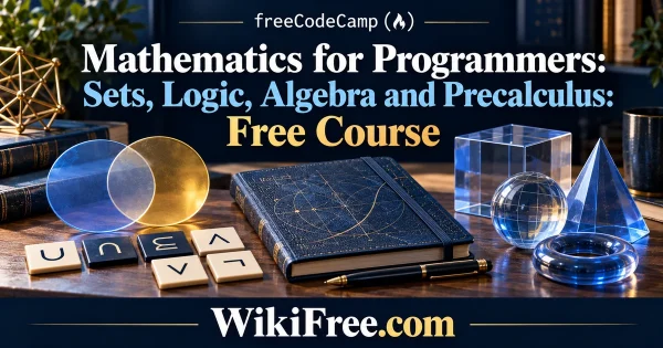 Mathematics for Programmers: Sets, Logic, Algebra and Precalculus: Free Course — original WikiFree course artwork for freeCodeCamp.