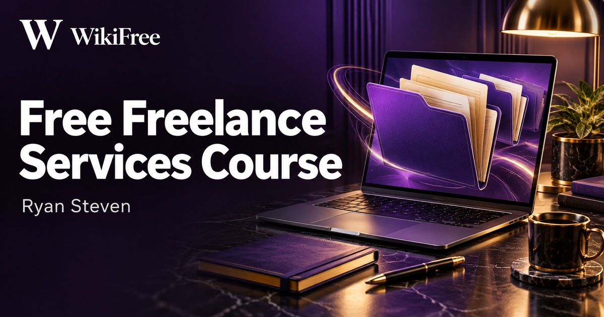 Free Freelance Services Course: Listings, Delivery and Client Handover — Ryan Steven. WikiFree selection.