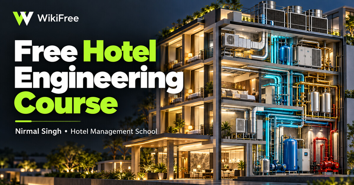 Free Hotel Engineering Course: Building Systems and Operating Procedures — Hotel Management School Your learning Partner; Nirmal Singh. WikiFree selection.