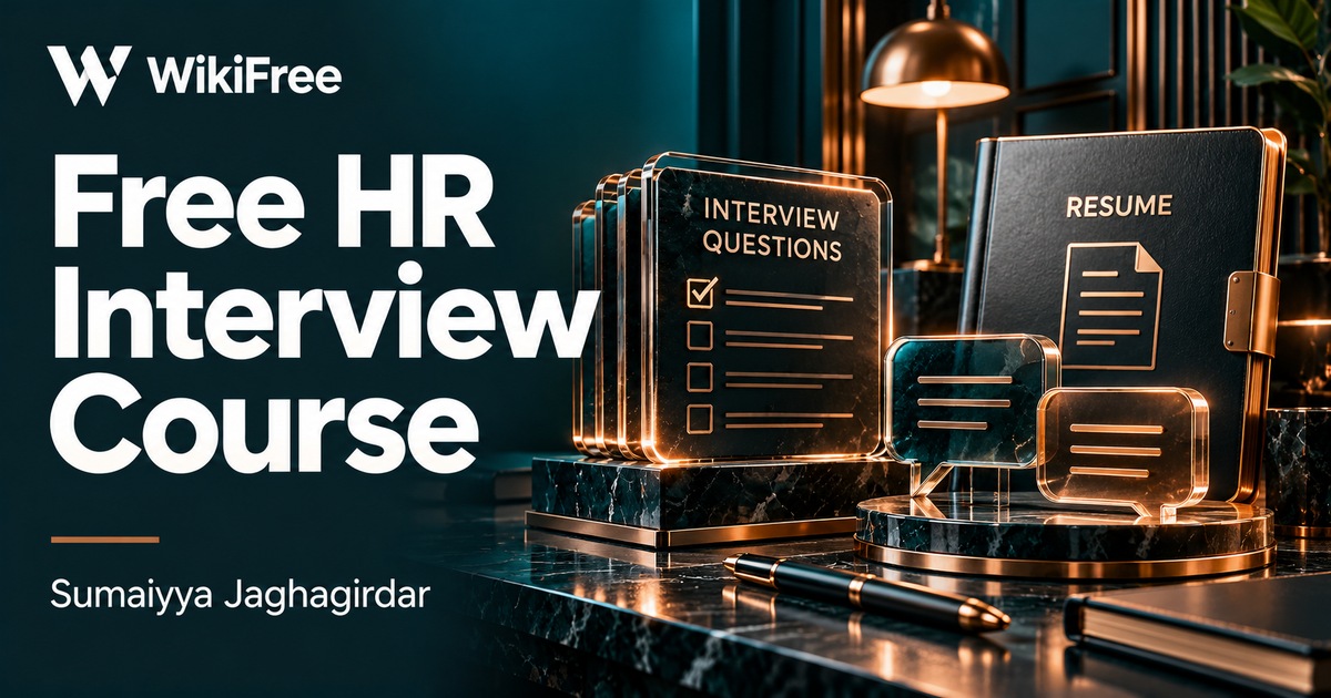 Free HR Interview Course: Structured and Authentic Answers — Sumaiyya Jaghagirdar. WikiFree selection.