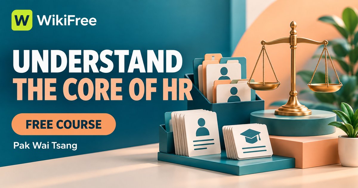 Free Human Resources Course: Understand the Main HR Functions — Pak Wai Tsang. WikiFree selection on Udemy.