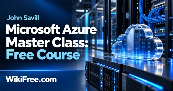 Microsoft Azure Master Class: Free Course — original WikiFree artwork depicting the course subject; John Savill.