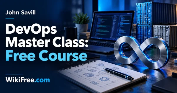 DevOps Master Class: Free Course — original WikiFree artwork depicting the course subject; John Savill.