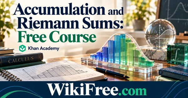 Accumulation and Riemann Sums: Free Course — original WikiFree subject artwork for Khan Academy.