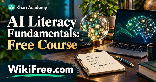 AI Literacy Fundamentals: Free Course — original WikiFree subject artwork for Khan Academy.