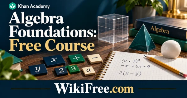 Algebra Foundations: Free Course — original WikiFree subject artwork for Khan Academy.