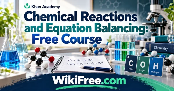 Chemical Reactions and Equation Balancing: Free Course — original WikiFree subject artwork for Khan Academy.