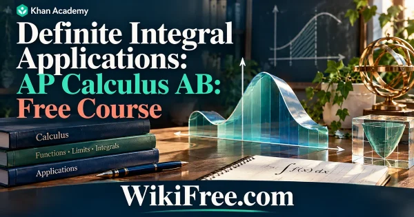 Definite Integral Applications: AP Calculus AB: Free Course — original WikiFree subject artwork for Khan Academy.