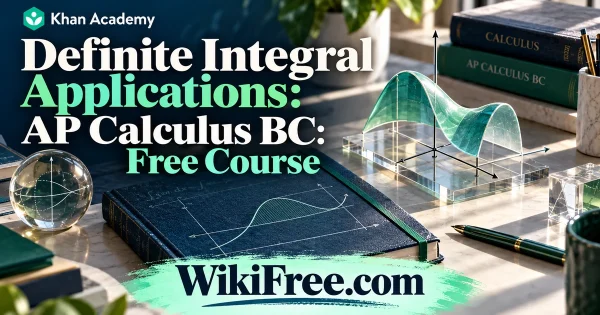 Definite Integral Applications: AP Calculus BC: Free Course — original WikiFree subject artwork for Khan Academy.