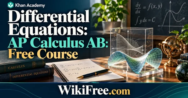 Differential Equations: AP Calculus AB: Free Course — original WikiFree subject artwork for Khan Academy.