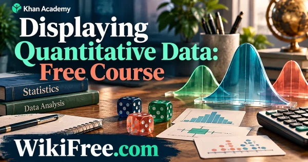 Displaying Quantitative Data: Free Course — original WikiFree subject artwork for Khan Academy.