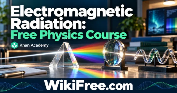 Electromagnetic Radiation: Free Physics Course — original WikiFree artwork depicting the course subject; Khan Academy.