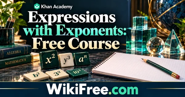 Expressions with Exponents: Free Course — original WikiFree subject artwork for Khan Academy.