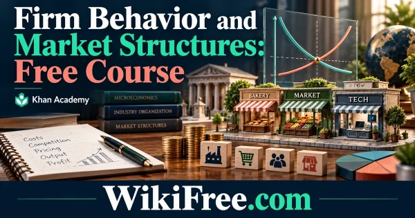Firm Behavior and Market Structures: Free Course — original WikiFree subject artwork for Khan Academy.