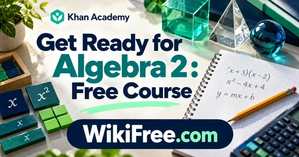 Get Ready for Algebra 2 : Free Course — original WikiFree subject artwork for Khan Academy.