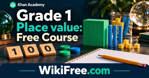 Grade 1 Place value: Free Course — original WikiFree subject artwork for Khan Academy.