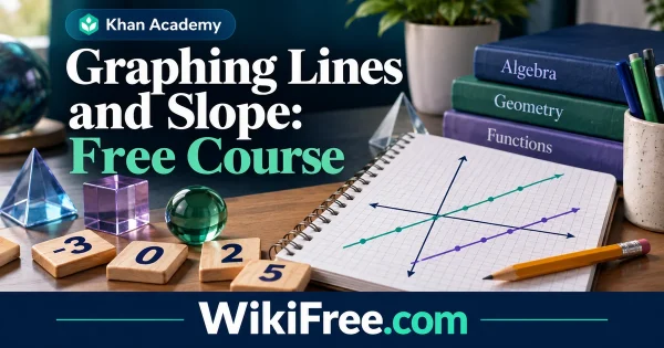 Graphing Lines and Slope: Free Course — original WikiFree subject artwork for Khan Academy.