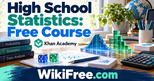 High School Statistics: Free Course — original WikiFree subject artwork for Khan Academy.