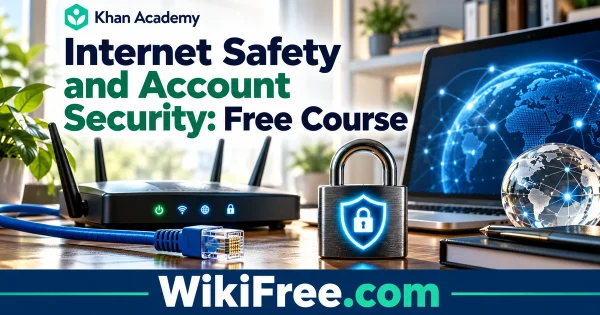 Internet Safety and Account Security: Free Course — original WikiFree subject artwork for Khan Academy.