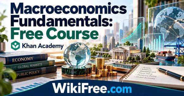 Macroeconomics Fundamentals: Free Course — original WikiFree subject artwork for Khan Academy.
