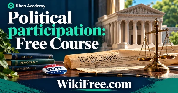 Political participation: Free Course — original WikiFree subject artwork for Khan Academy.