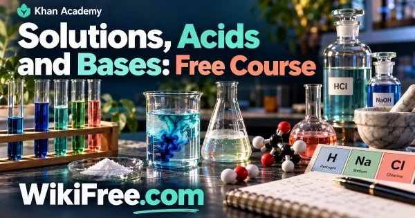 Solutions, Acids and Bases: Free Course — original WikiFree subject artwork for Khan Academy.