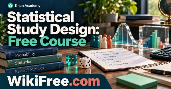 Statistical Study Design: Free Course — original WikiFree subject artwork for Khan Academy.