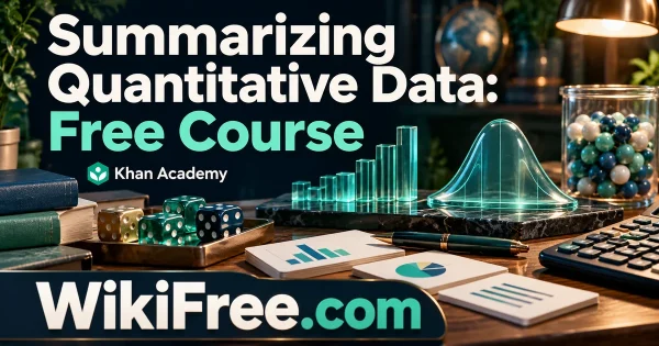 Summarizing Quantitative Data: Free Course — original WikiFree subject artwork for Khan Academy.