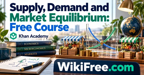 Supply, Demand and Market Equilibrium: Free Course — original WikiFree subject artwork for Khan Academy.