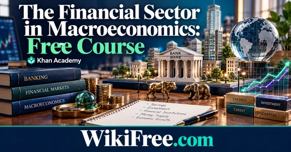 The Financial Sector in Macroeconomics: Free Course — original WikiFree subject artwork for Khan Academy.