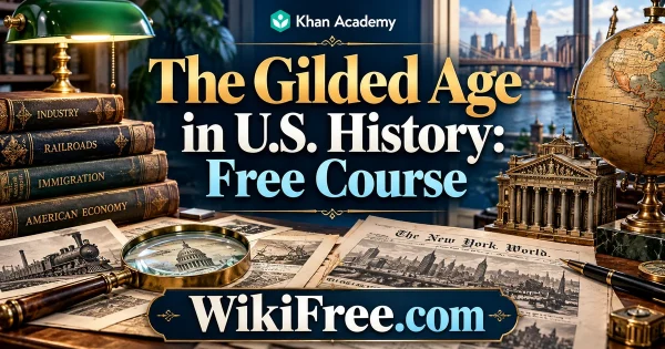 The Gilded Age in U.S. History: Free Course — original WikiFree subject artwork for Khan Academy.