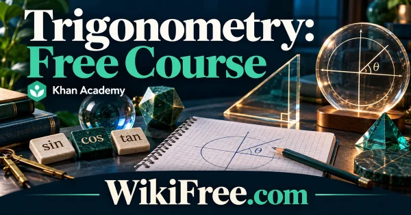 Trigonometry: Free Course — original WikiFree subject artwork for Khan Academy.