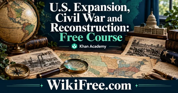 U.S. Expansion, Civil War and Reconstruction: Free Course — original WikiFree subject artwork for Khan Academy.