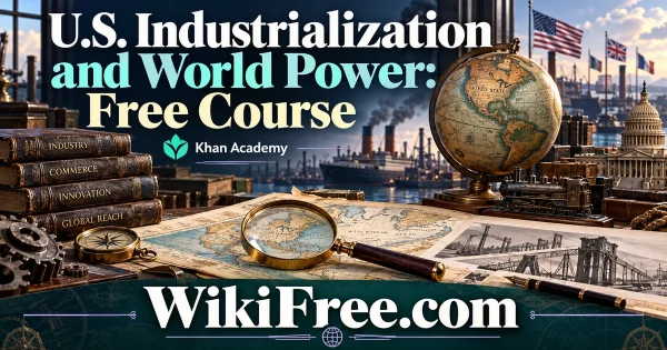 U.S. Industrialization and World Power: Free Course — original WikiFree subject artwork for Khan Academy.