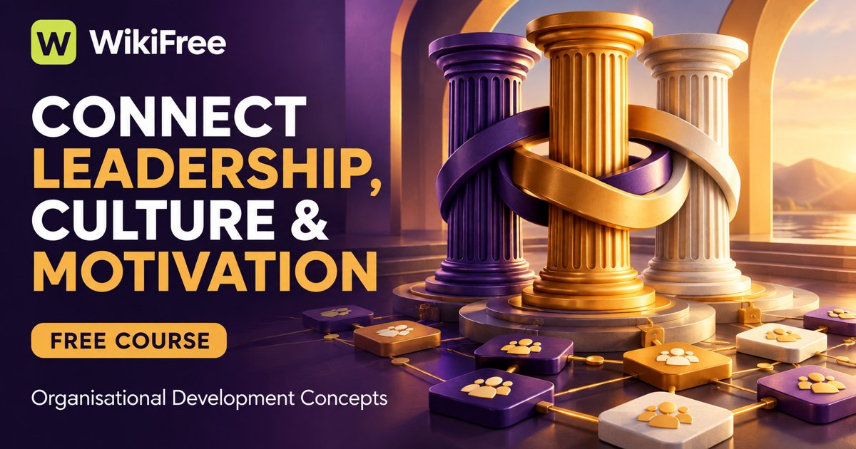 Free Leadership and Culture Course: Understand Workplace Motivation — Organisational Development Concepts Pte Ltd; Low K M; Rosalind Tai. WikiFree selection on Udemy.
