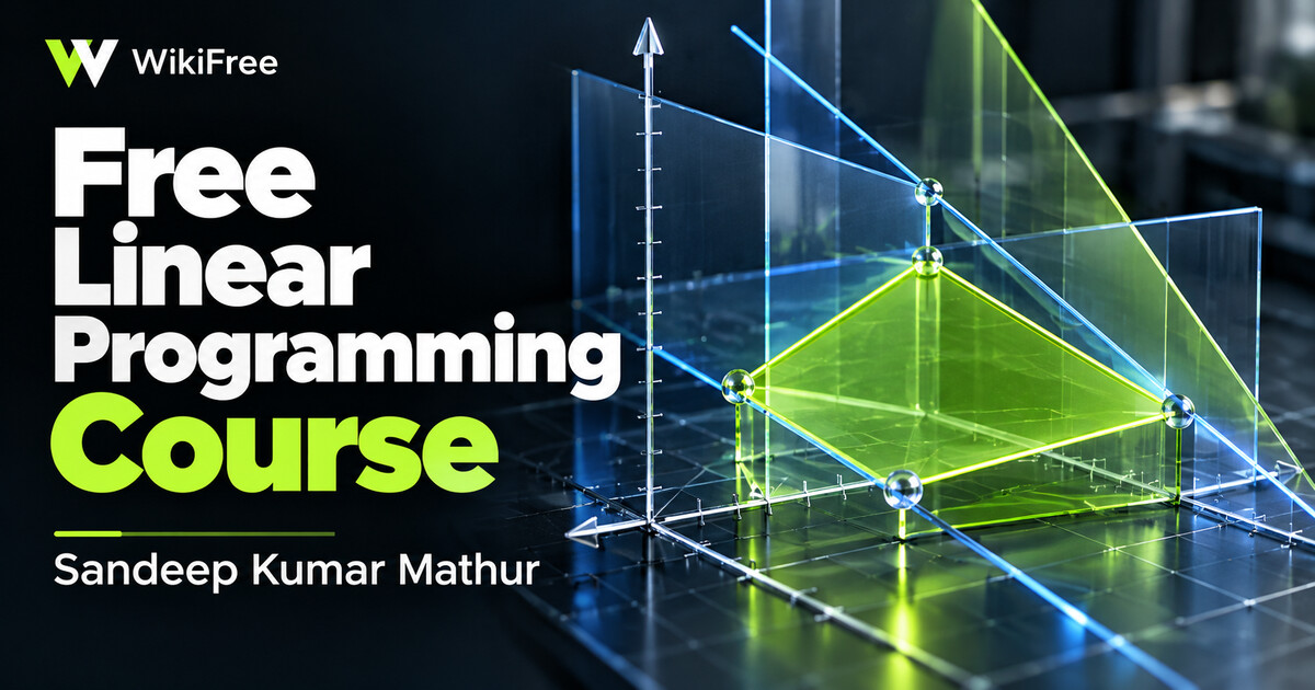 Free Linear Programming Course: Constraints and Feasible Regions — Sandeep Kumar Mathur. WikiFree selection.