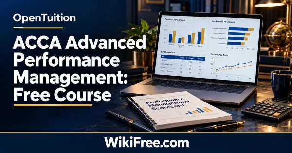 ACCA Advanced Performance Management: Free Course — original WikiFree artwork depicting the course subject; OpenTuition.